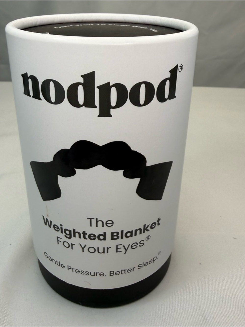 nodpod The Weighted Blanket For Your Eyes - Black Eye Mask